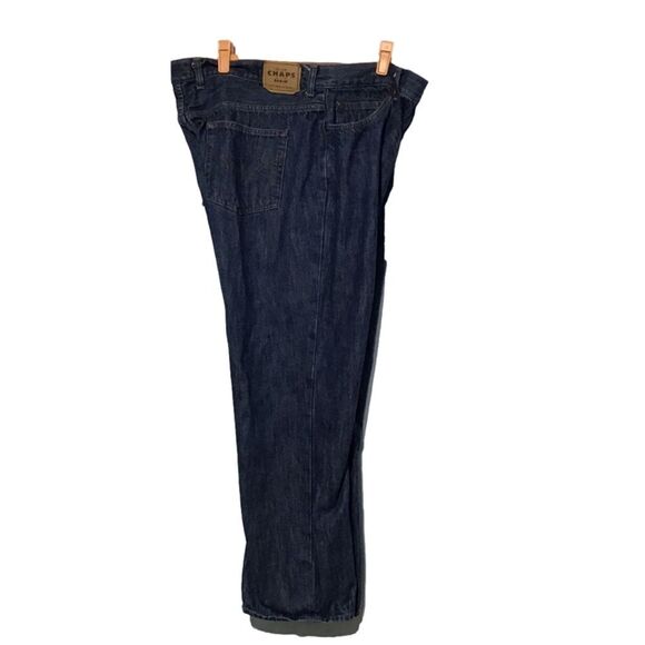 Chaps Blue Straight Fit Cotton Jeans 40x30 - Picture 4 of 10